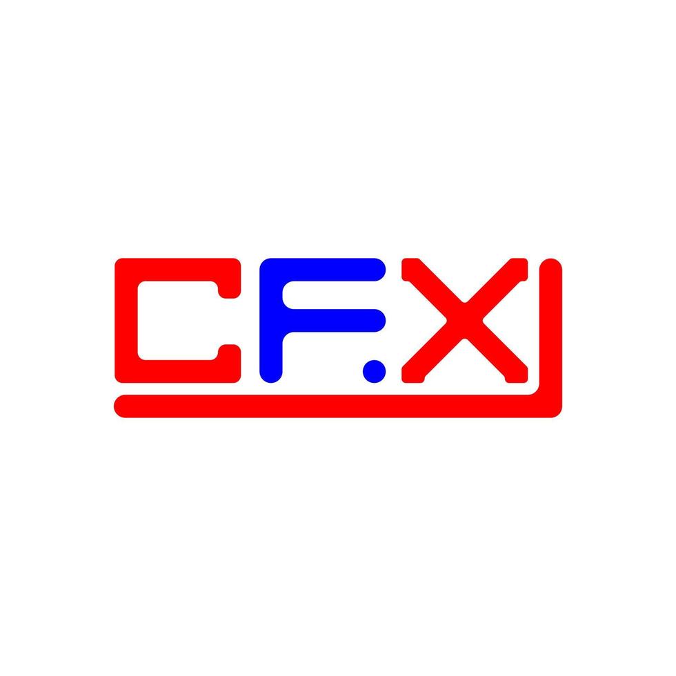 cfx Brief Logo kreativ Design mit Vektor Grafik, cfx einfach und modern Logo.