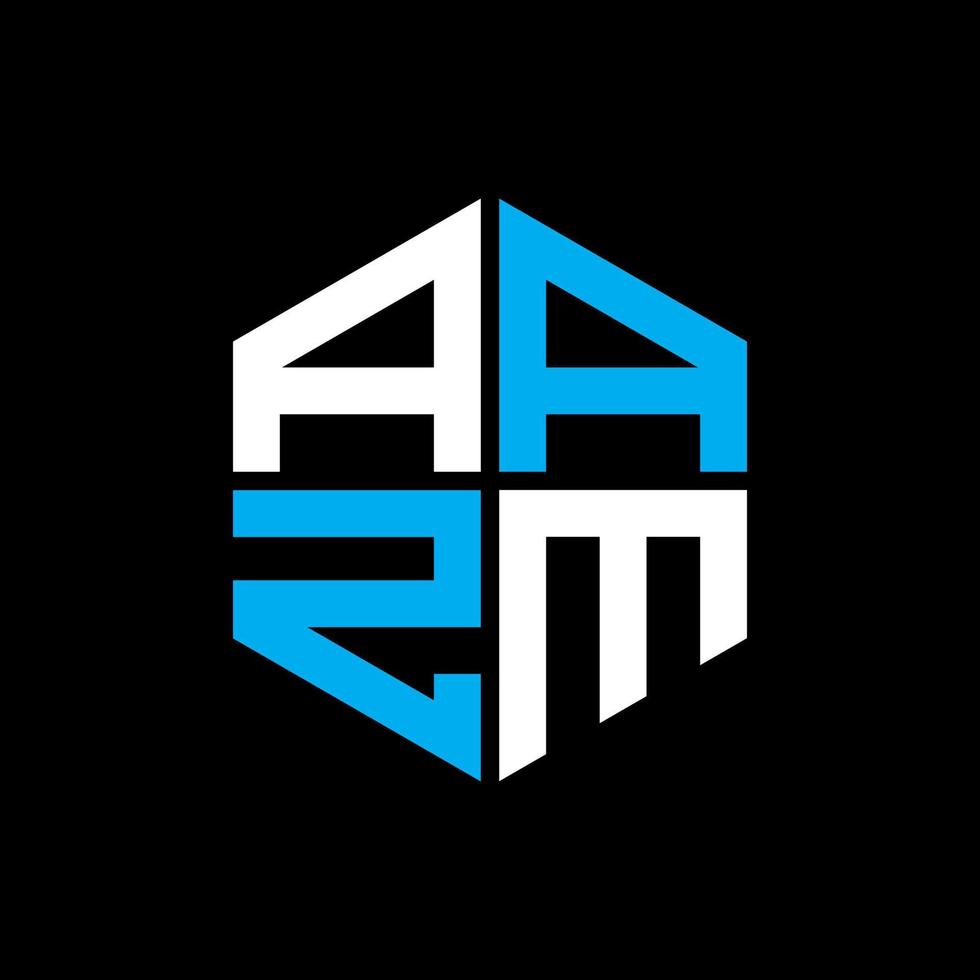 aazm brev logotyp kreativ design med vektor grafisk, aazm enkel och modern logotyp.