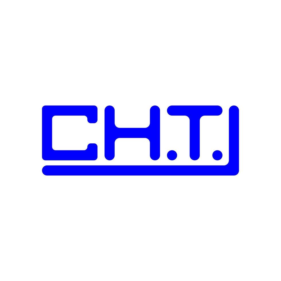 cht brev logotyp kreativ design med vektor grafisk, cht enkel och modern logotyp.