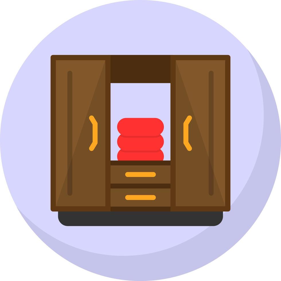 Kleiderschrank-Vektor-Icon-Design vektor