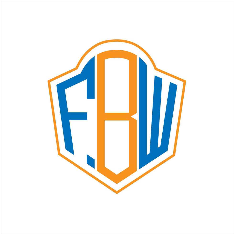fbw abstrakt Monogramm Schild Logo Design auf Weiß Hintergrund. fbw kreativ Initialen Brief Logo. vektor