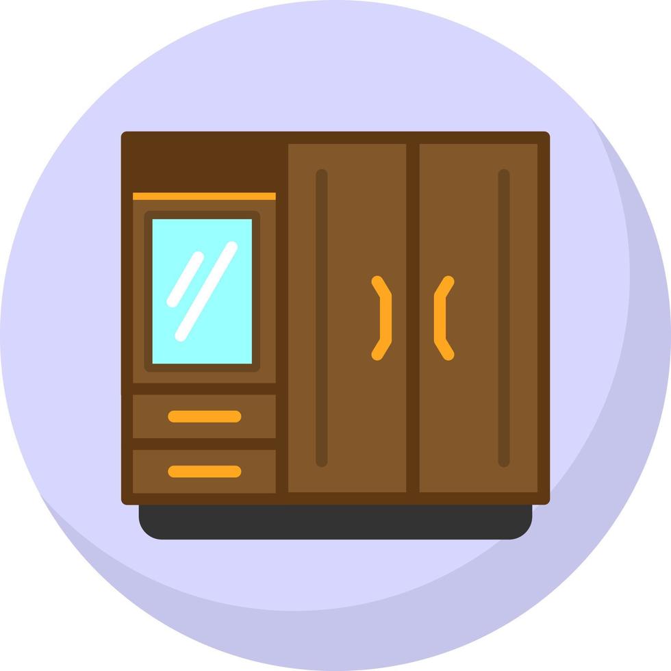 Kleiderschrank-Vektor-Icon-Design vektor