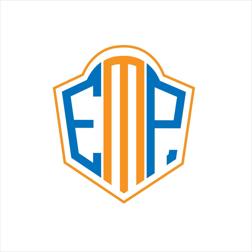 emp abstrakt Monogramm Schild Logo Design auf Weiß Hintergrund. emp kreativ Initialen Brief Logo. vektor