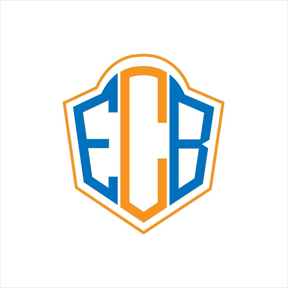 ecb abstrakt Monogramm Schild Logo Design auf Weiß Hintergrund. ecb kreativ Initialen Brief Logo. vektor