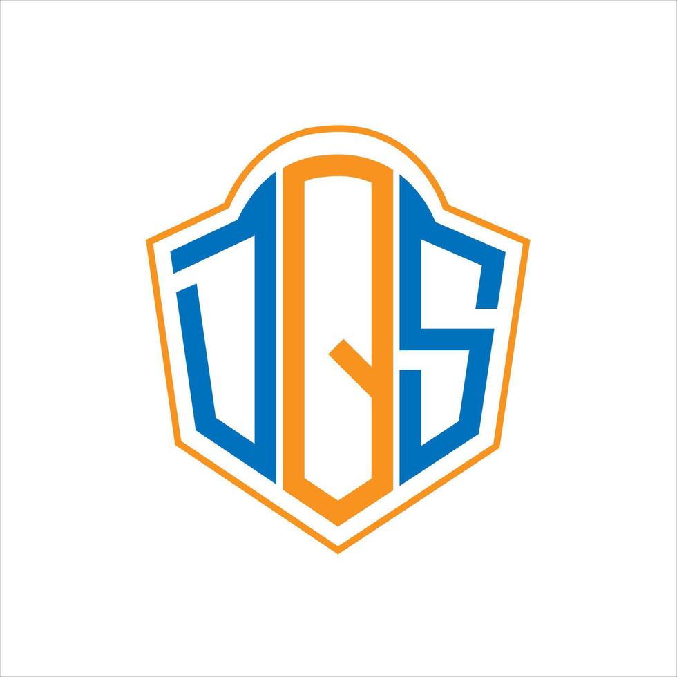 dqs abstrakt Monogramm Schild Logo Design auf Weiß Hintergrund. dqs kreativ Initialen Brief Logo. vektor