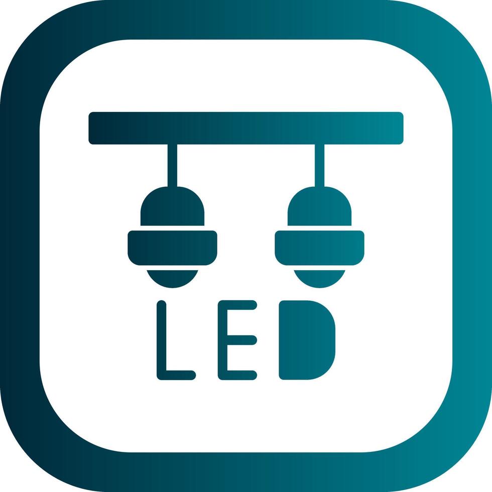 led lampa vektor ikon design