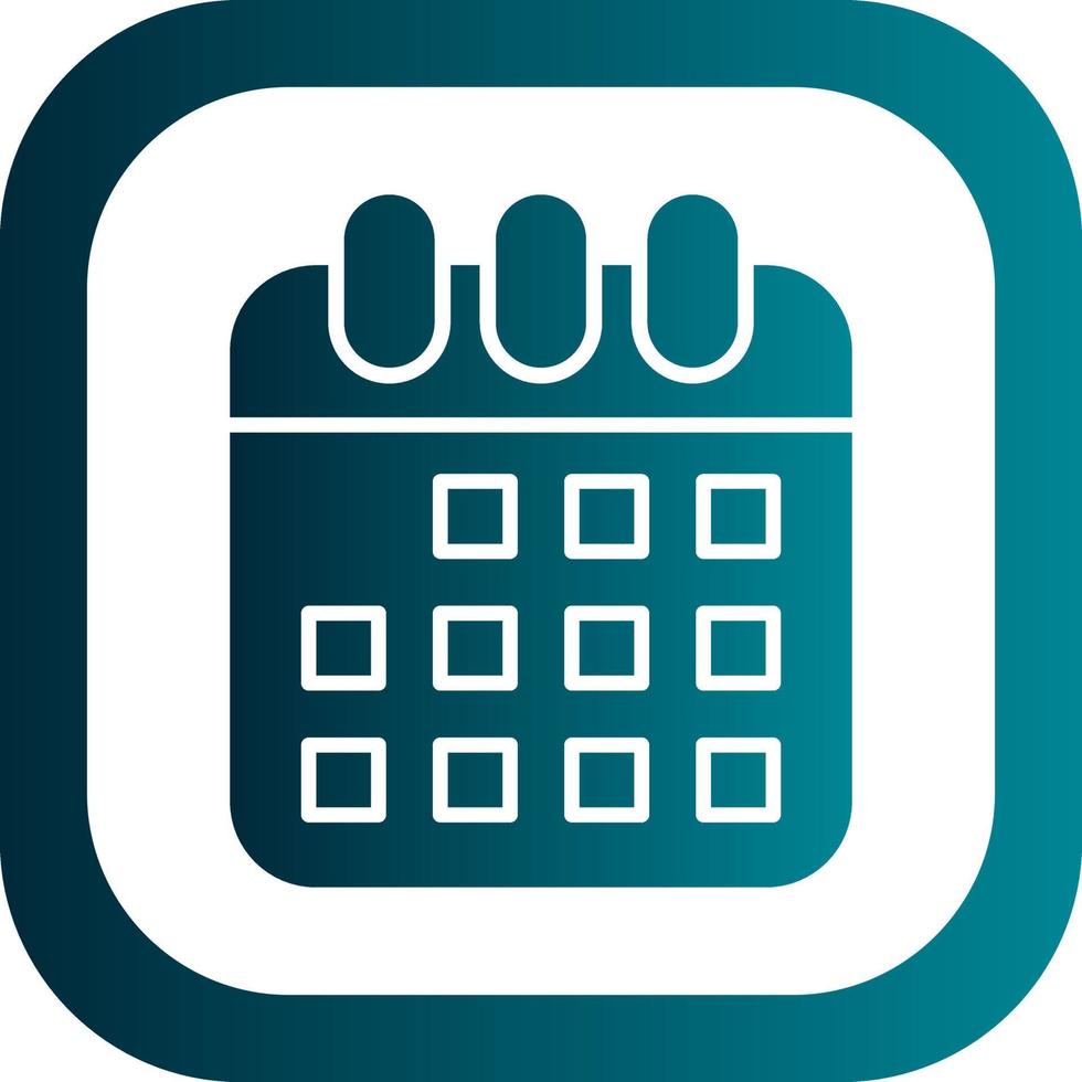 Kalender-Vektor-Icon-Design vektor