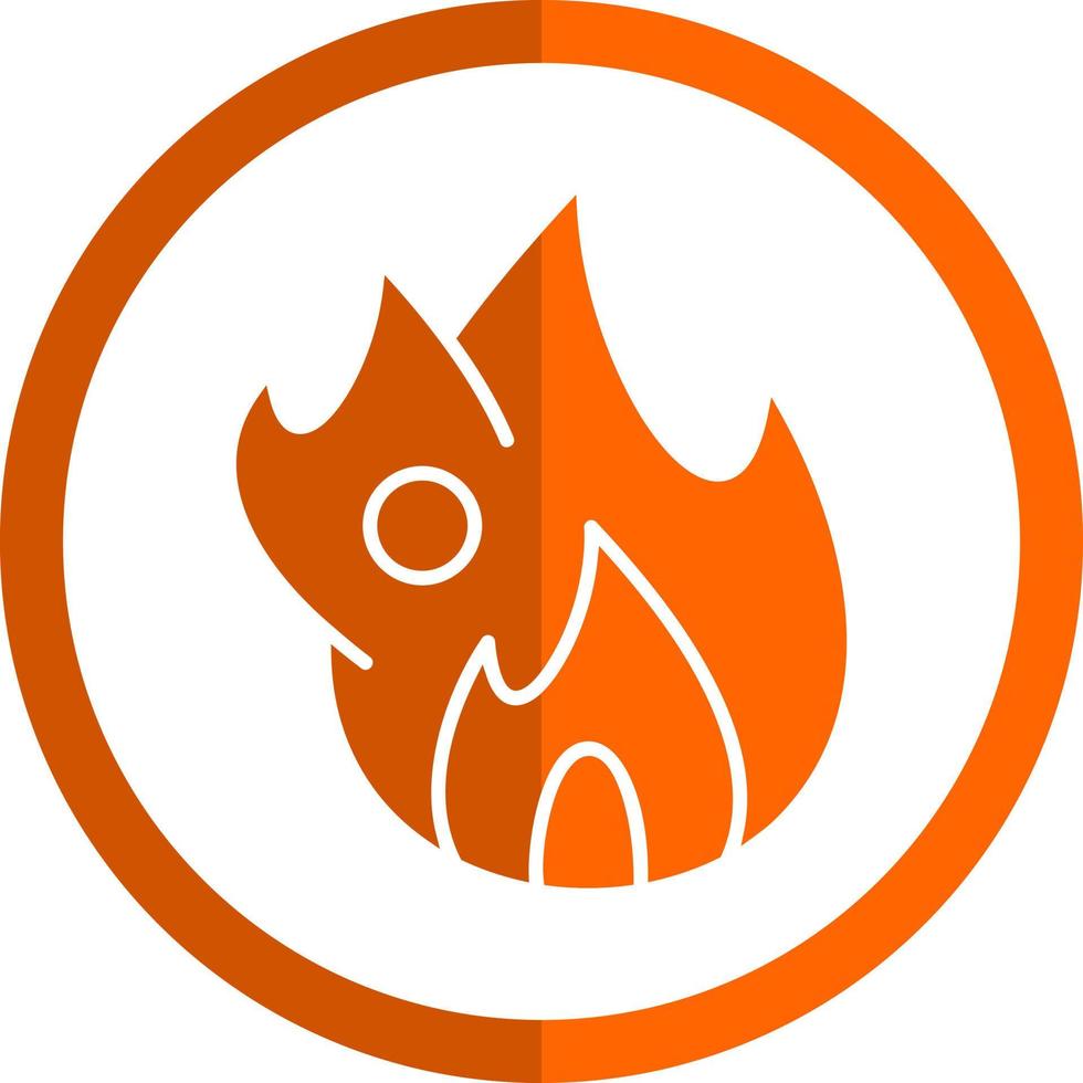 Feuer-Vektor-Icon-Design vektor