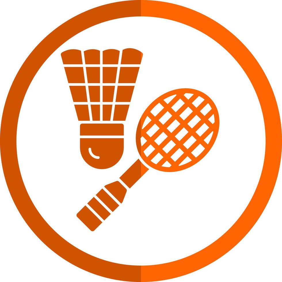 Badminton-Vektor-Icon-Design vektor