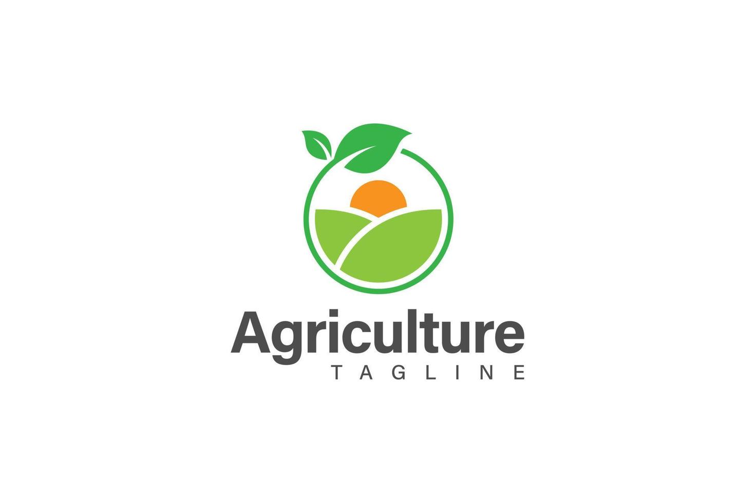 jordbruk logotyp design vektor
