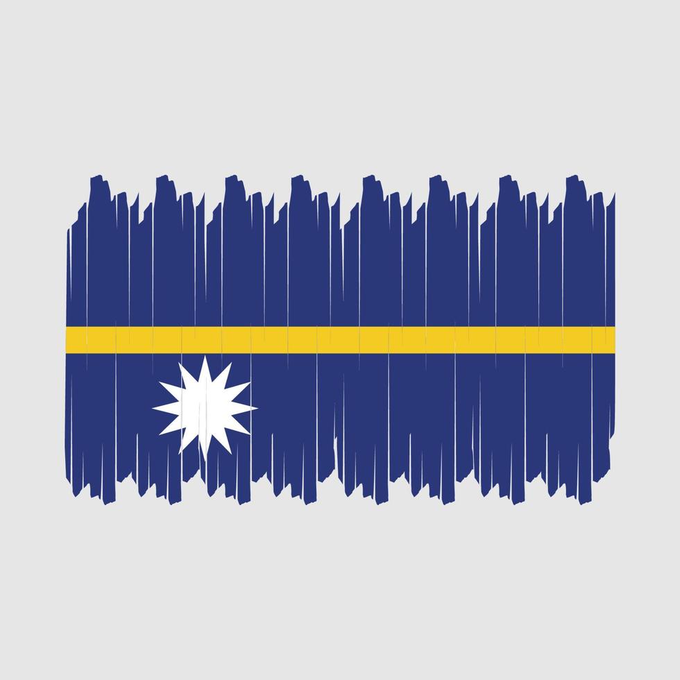 nauru flagga borsta vektor