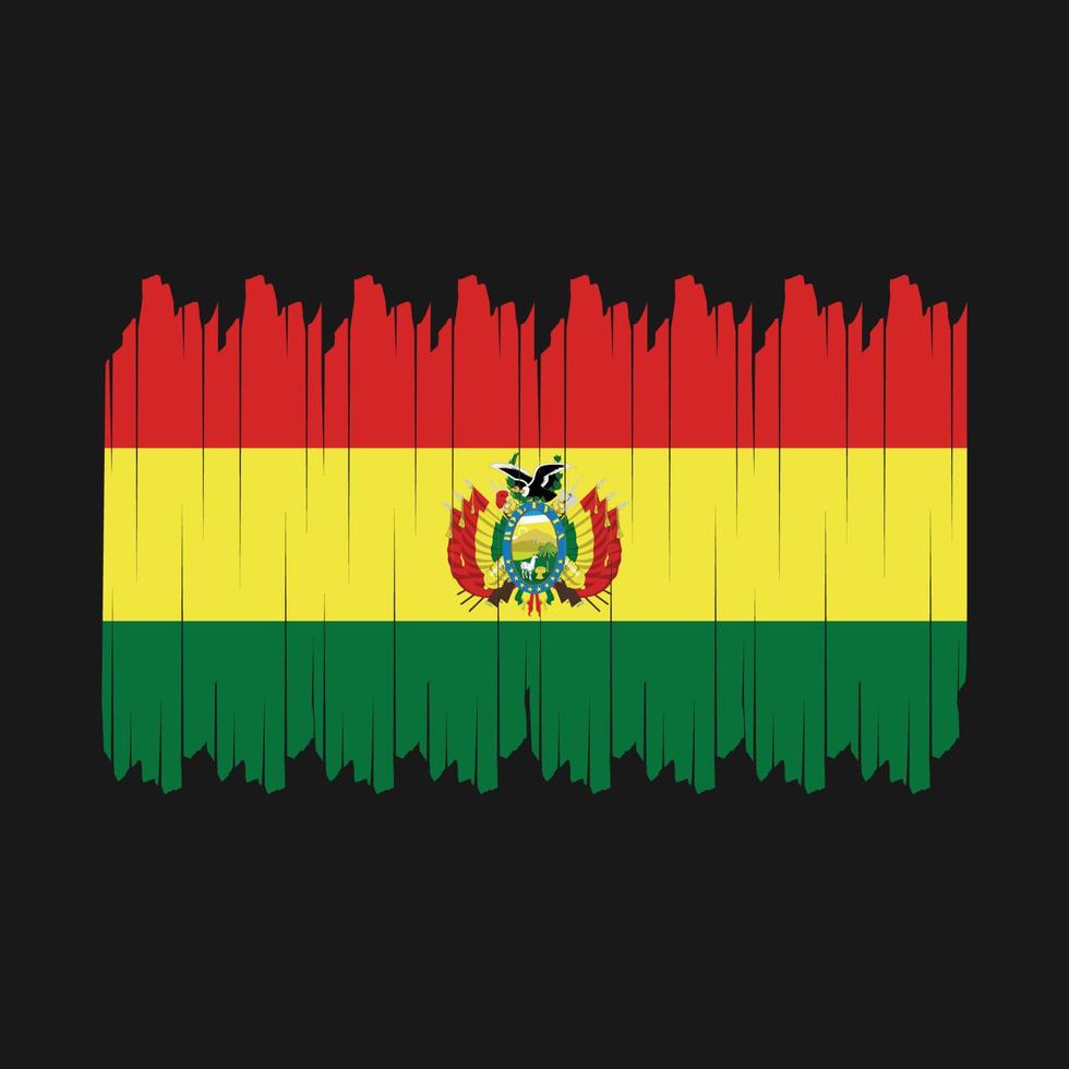 bolivia flagga borsta vektor