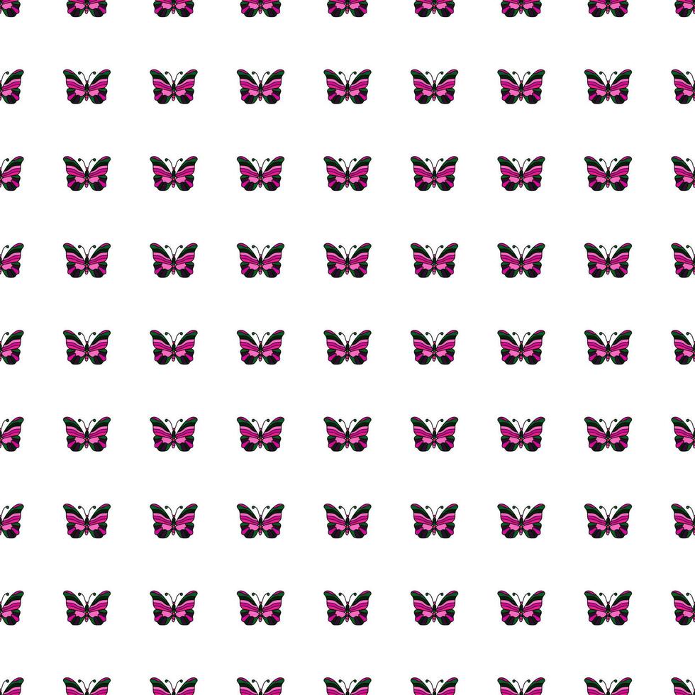 sömlös mönster med stiliserade fjärilar. vektor