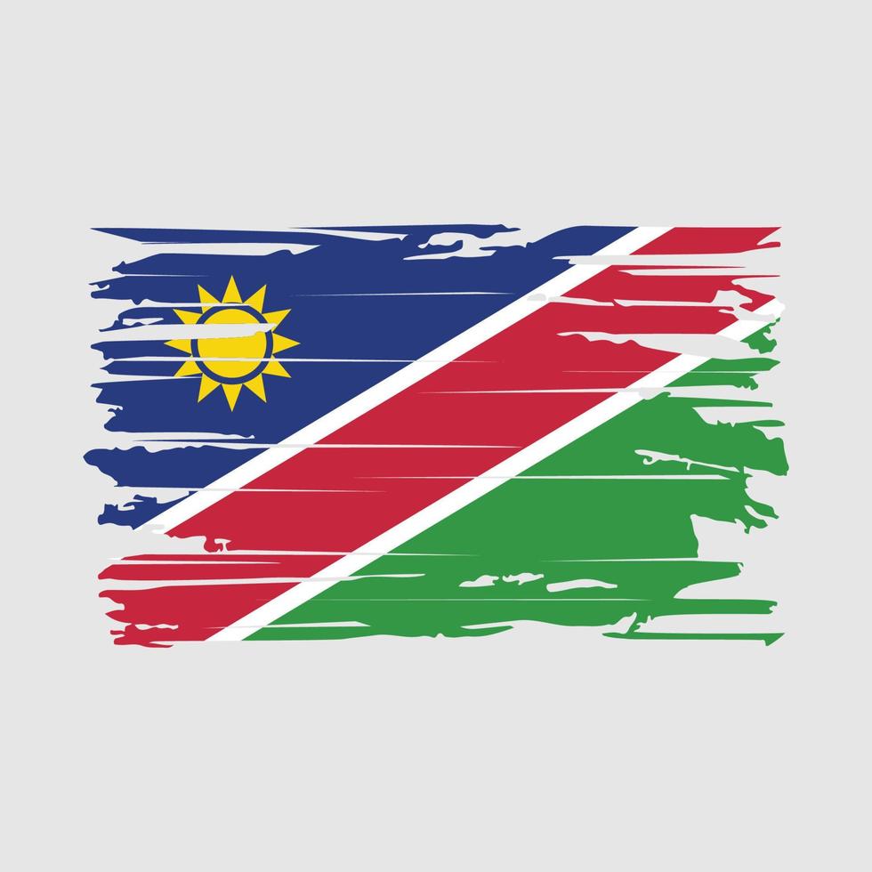 namibia flagga borsta vektor