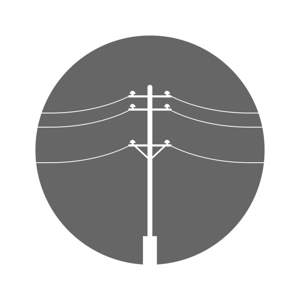 Strommast-Icon-Design vektor