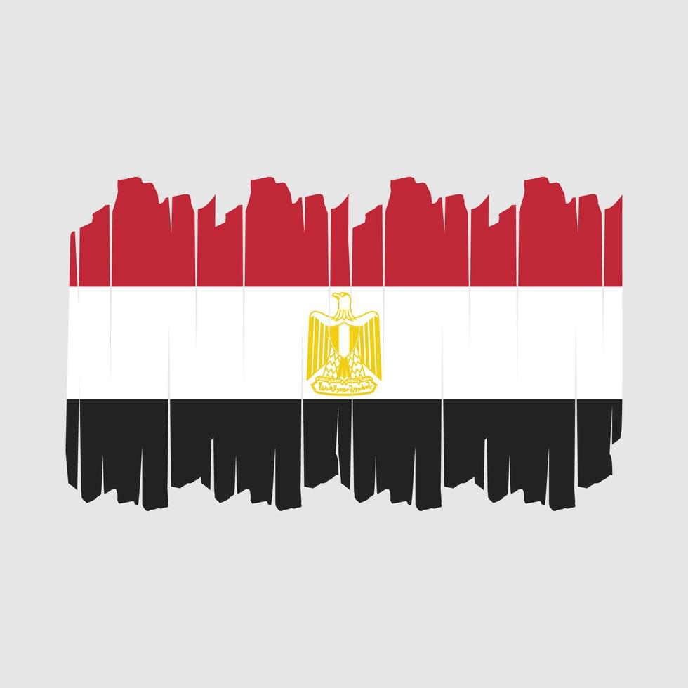 egypten flagga borsta vektor illustration