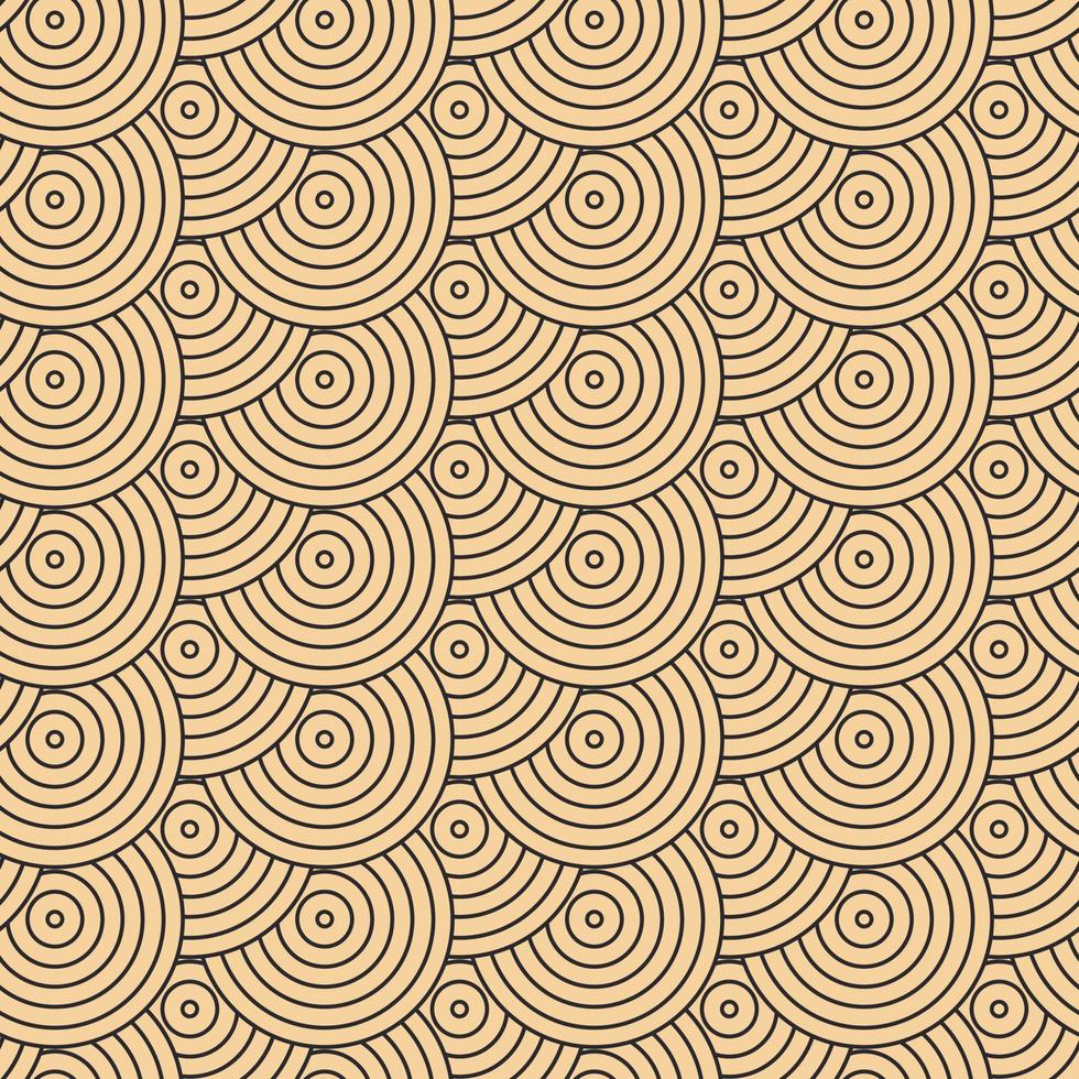 moderna vektormönster i japansk stil. geometriska svarta mönster på guldbakgrund, cirklar i sanden. moderna illustrationer för tapeter, flygblad, omslag, banderoller, minimalistiska ornament vektor