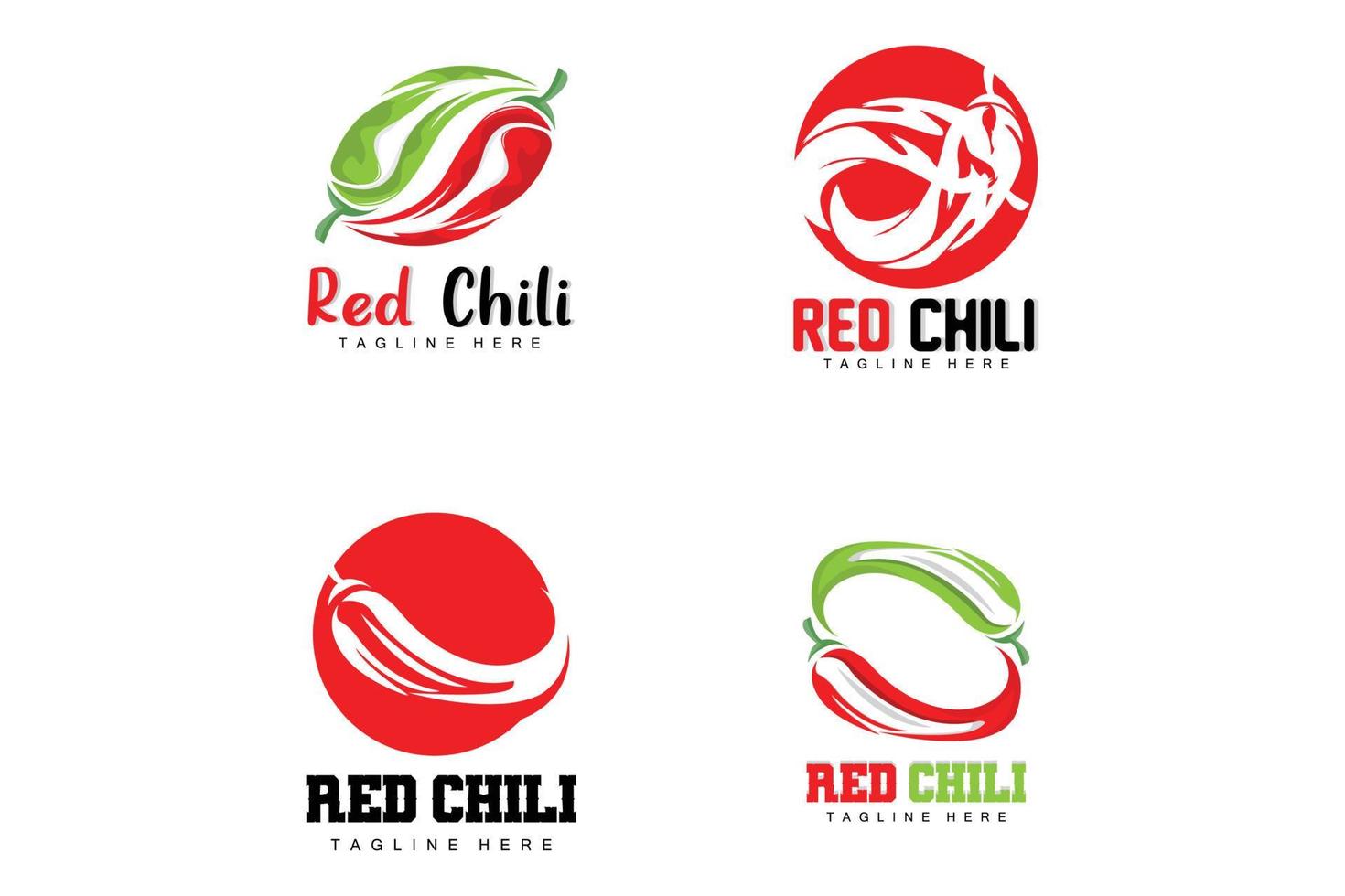 röd chili logotyp, varm chili paprikor vektor, chili trädgård hus illustration, företag produkt varumärke illustration vektor