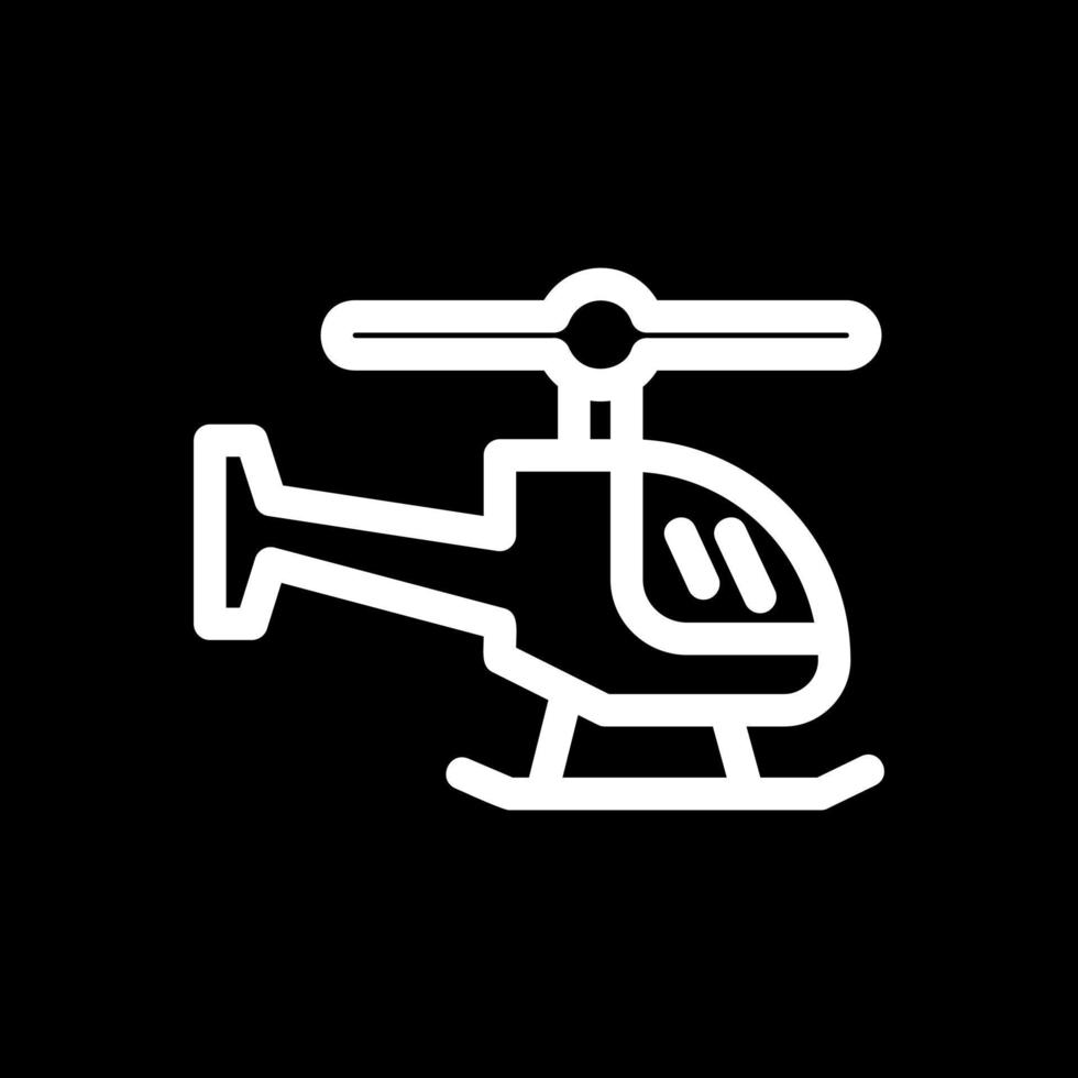 Hubschrauber-Vektor-Icon-Design vektor