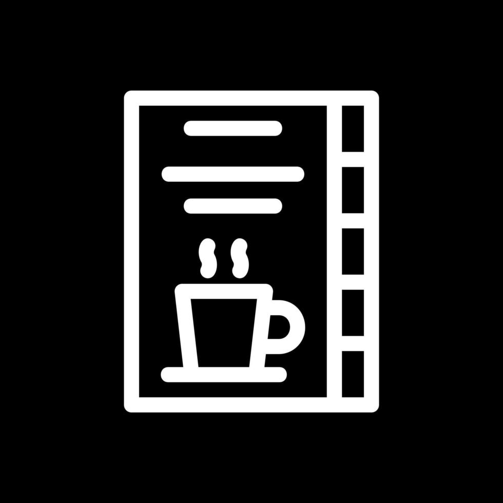 Kaffee-Karten-Vektor-Icon-Design vektor