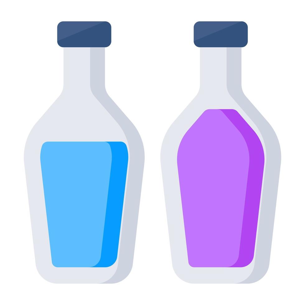 perfekt design ikon av flaskor vektor