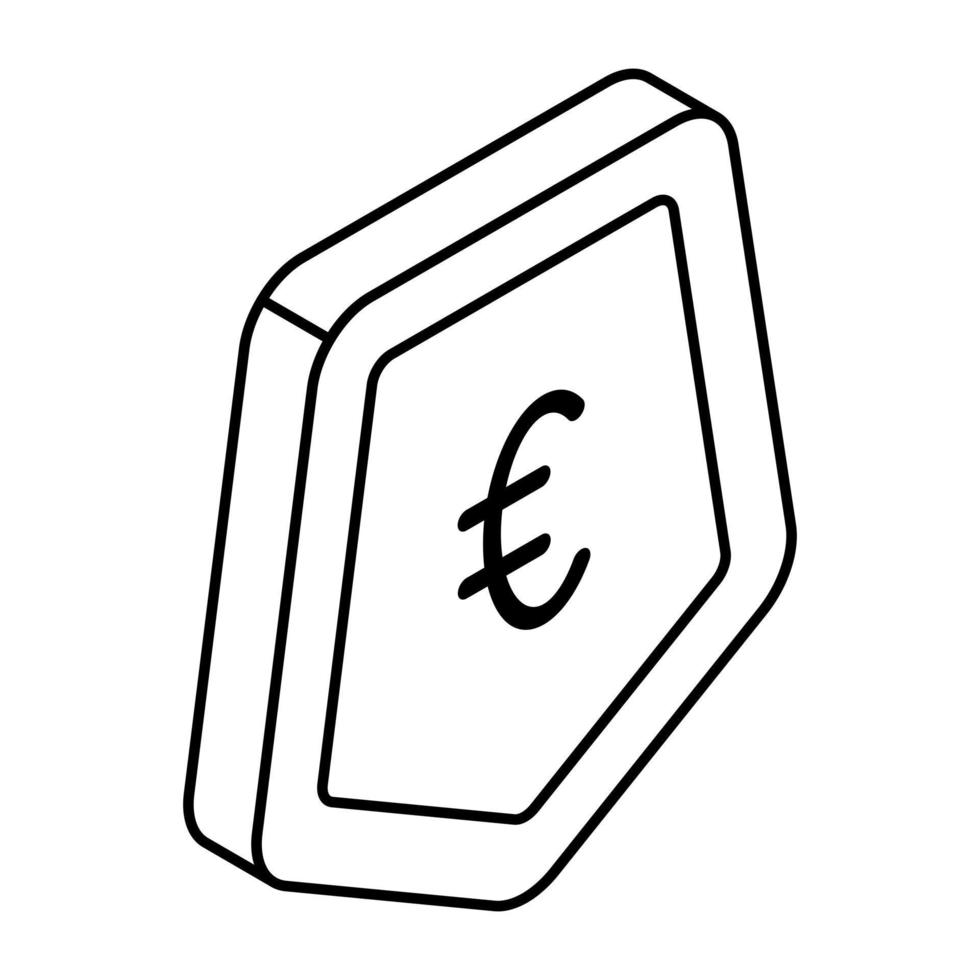 redigerbar design ikon av finansiell säkerhet vektor