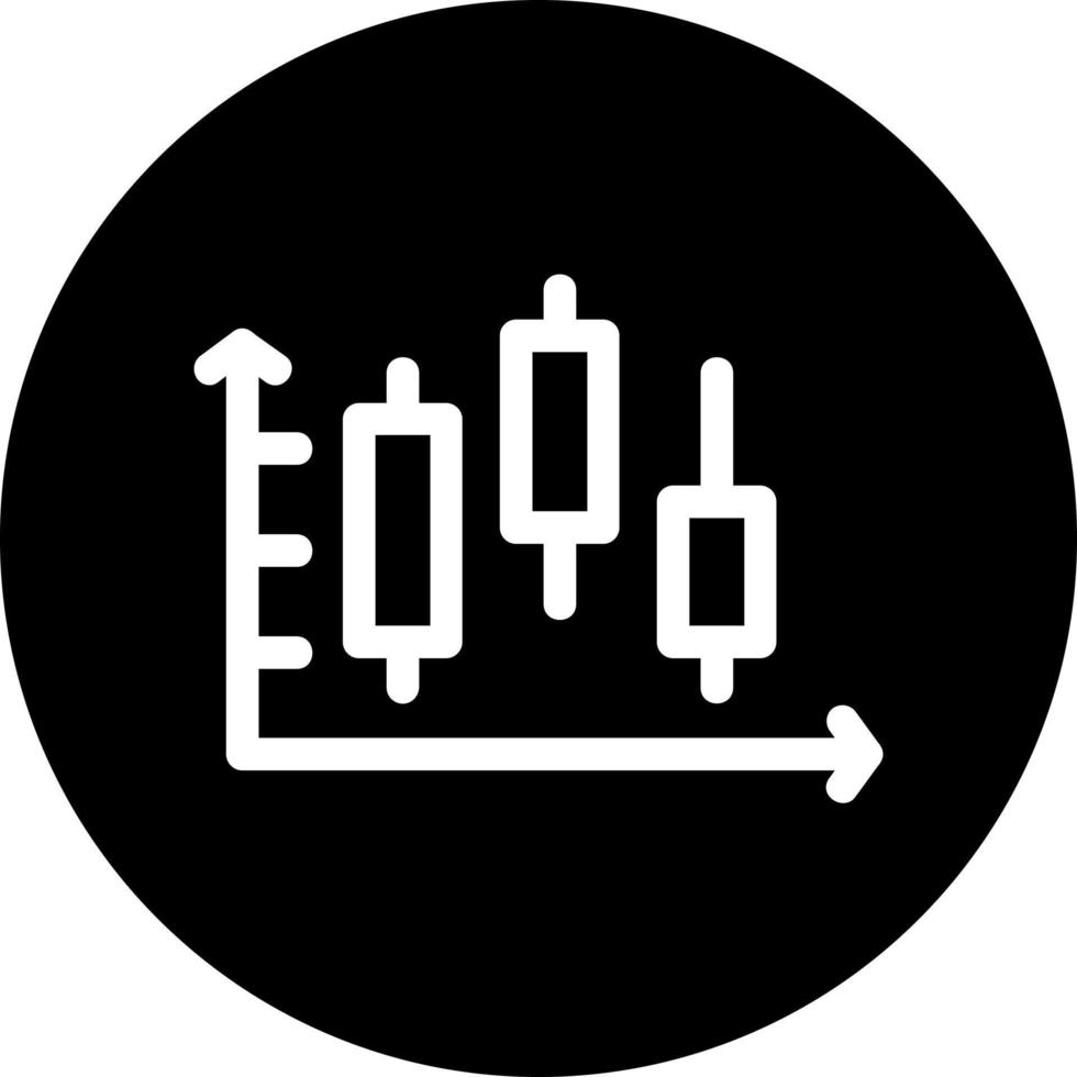 ljusstake Diagram vektor ikon design