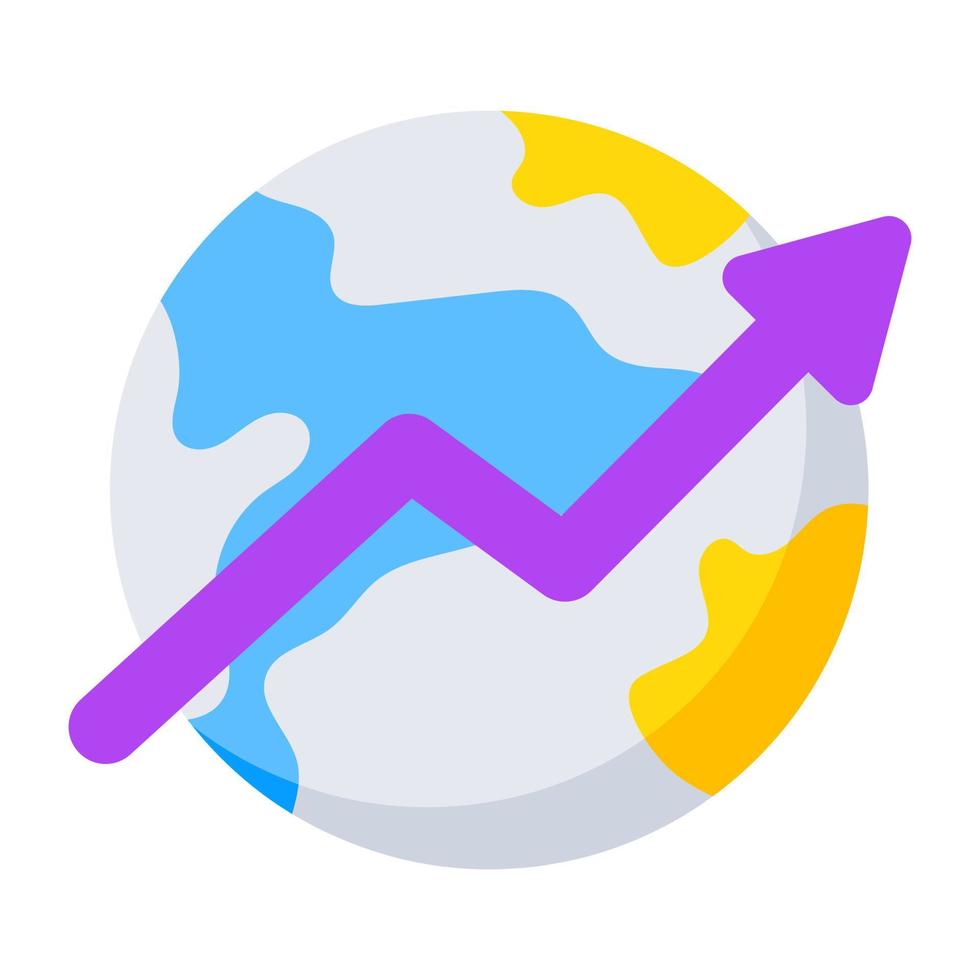 Vektordesign der globalen Analytik vektor