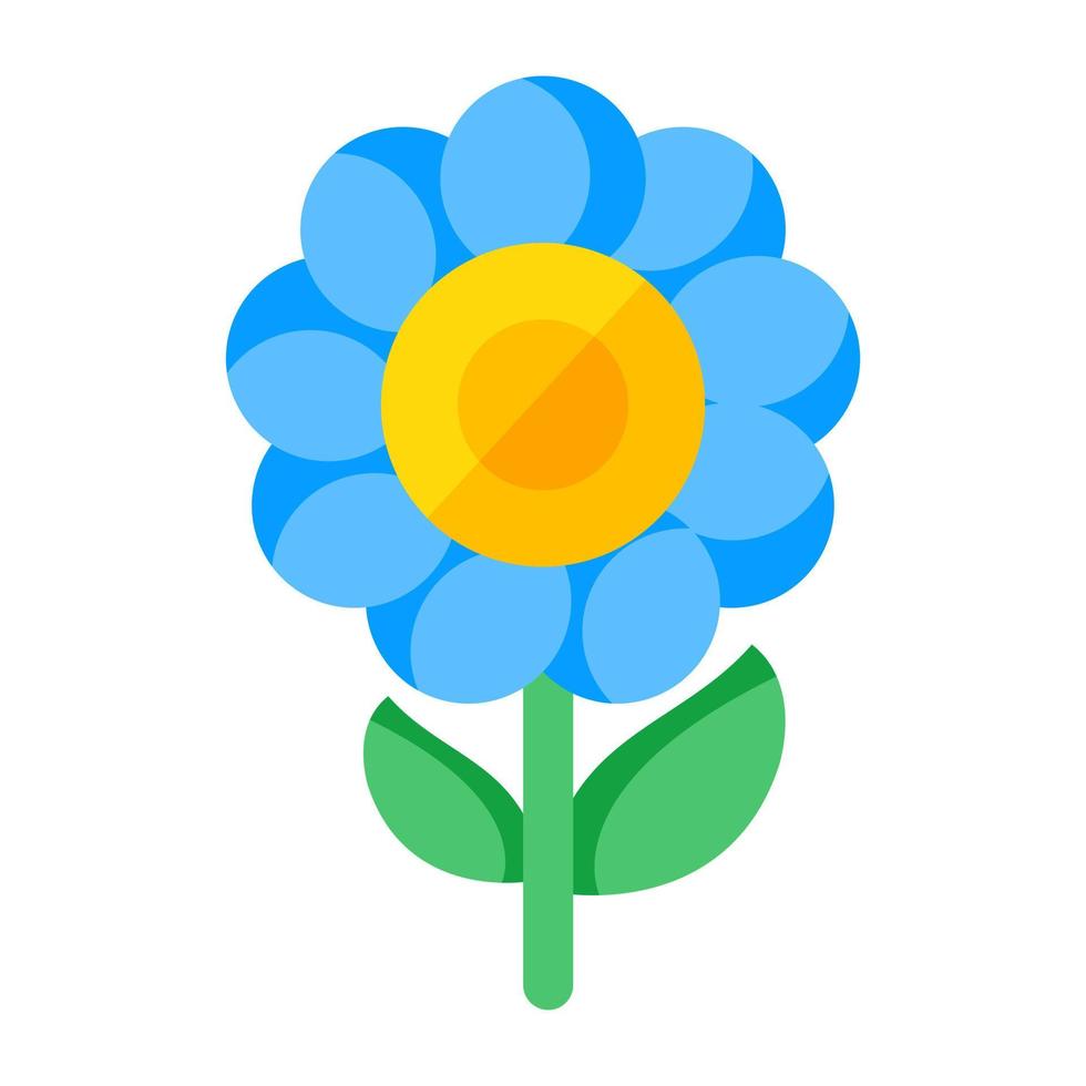 platt design ikon av blomma vektor