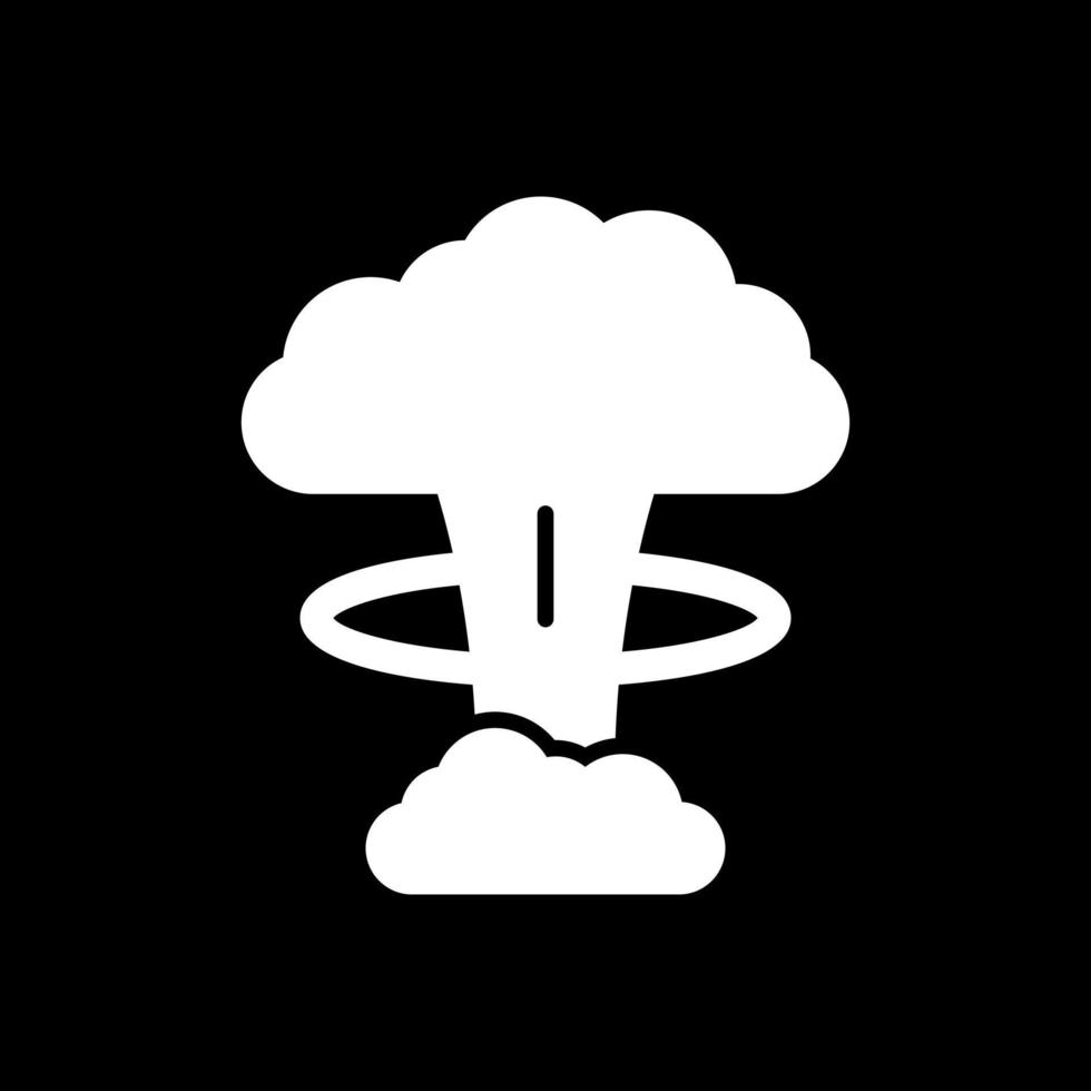 nukleare Explosion Vektor-Icon-Design vektor