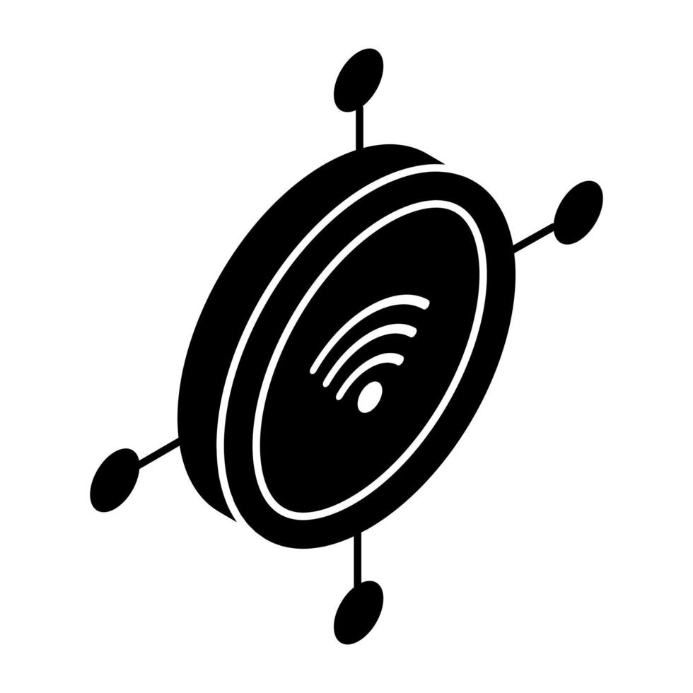 ett ikon design av wiFi nätverk vektor
