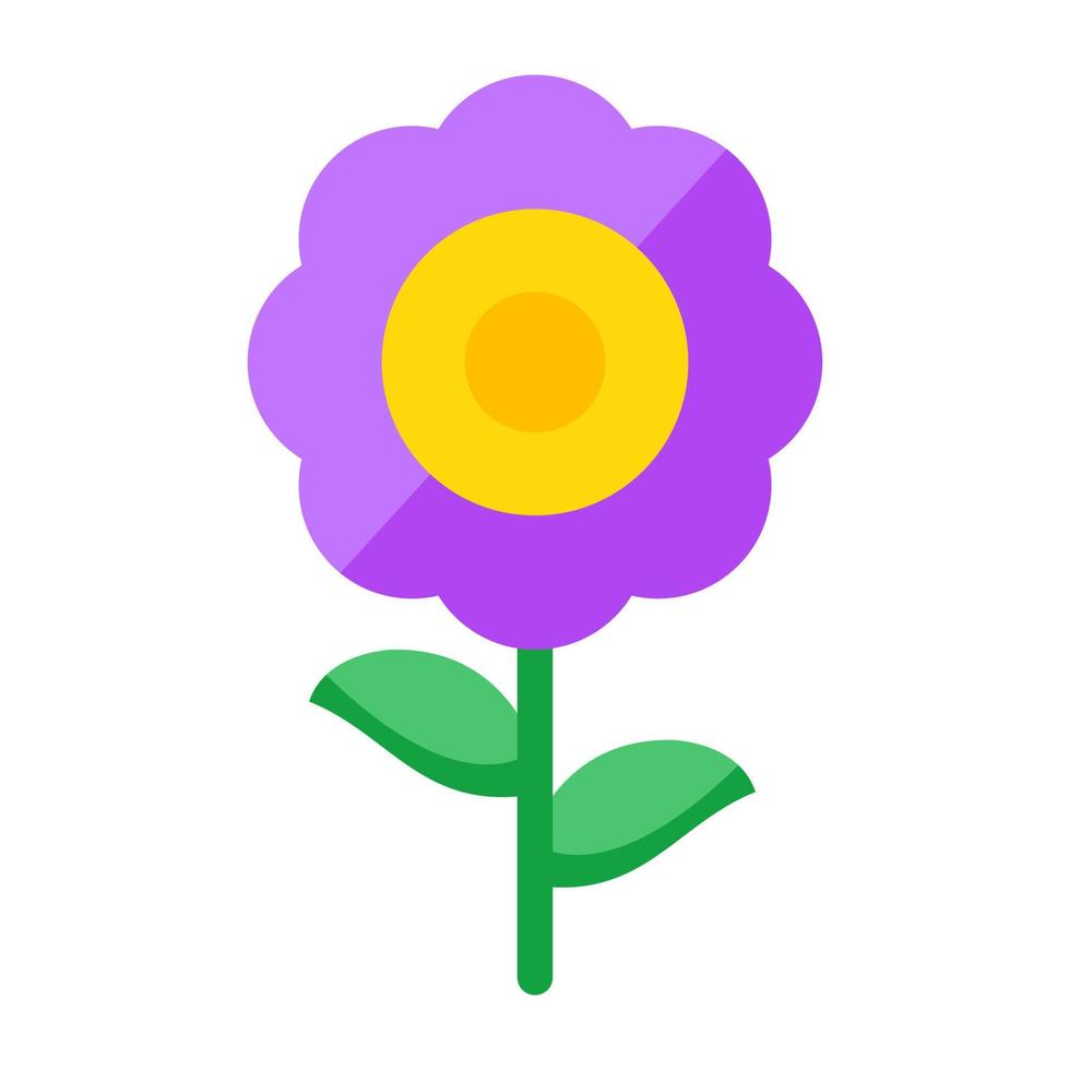en skön design ikon av daisy blomma vektor
