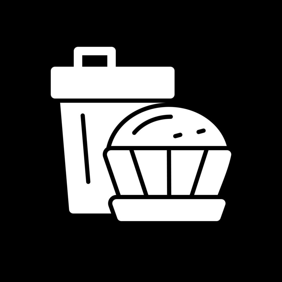 Kaffee-Muffin-Vektor-Icon-Design vektor