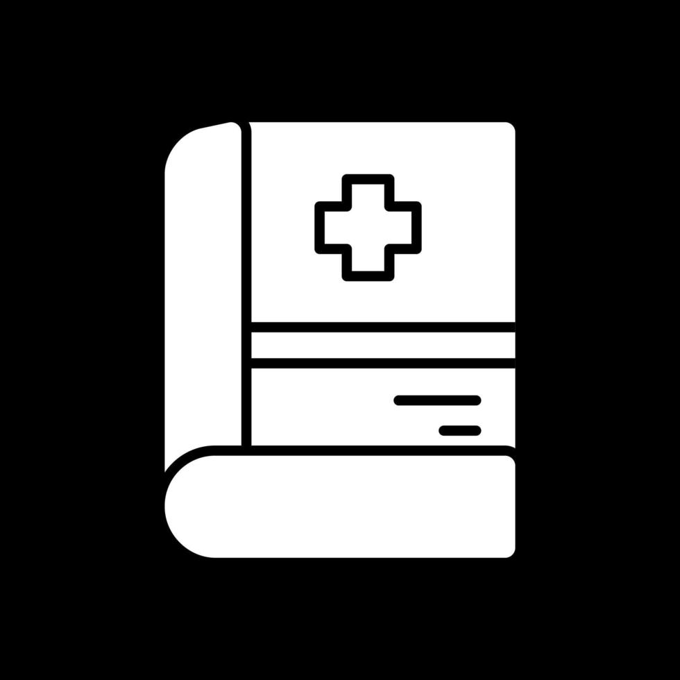 medizinisches Buch-Vektor-Icon-Design vektor