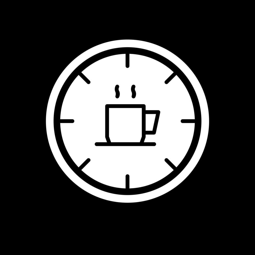 Kaffeezeit-Vektor-Icon-Design vektor