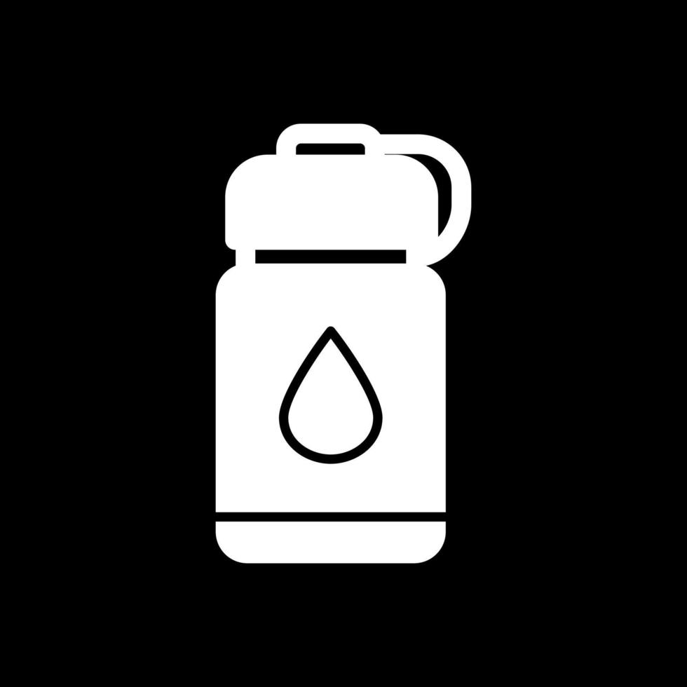 Wasserflaschen-Vektor-Icon-Design vektor