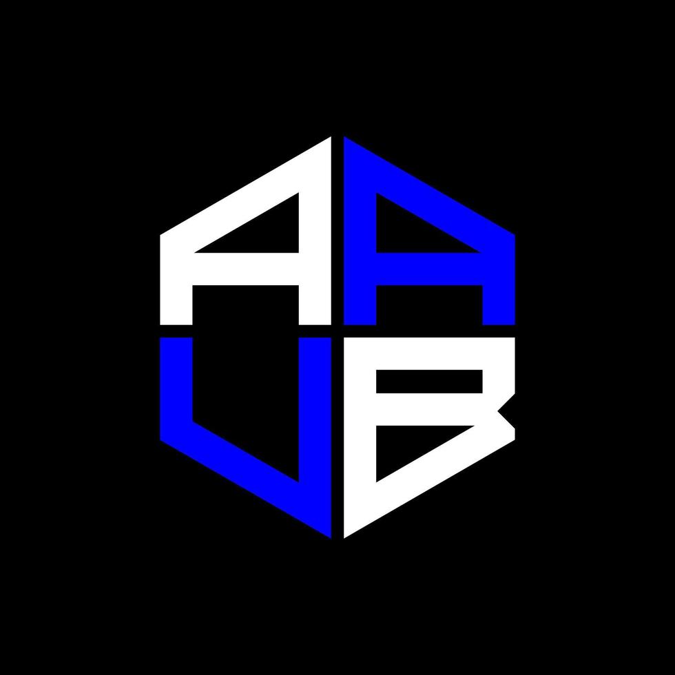 aub Brief Logo kreativ Design mit Vektor Grafik, aub einfach und modern Logo.