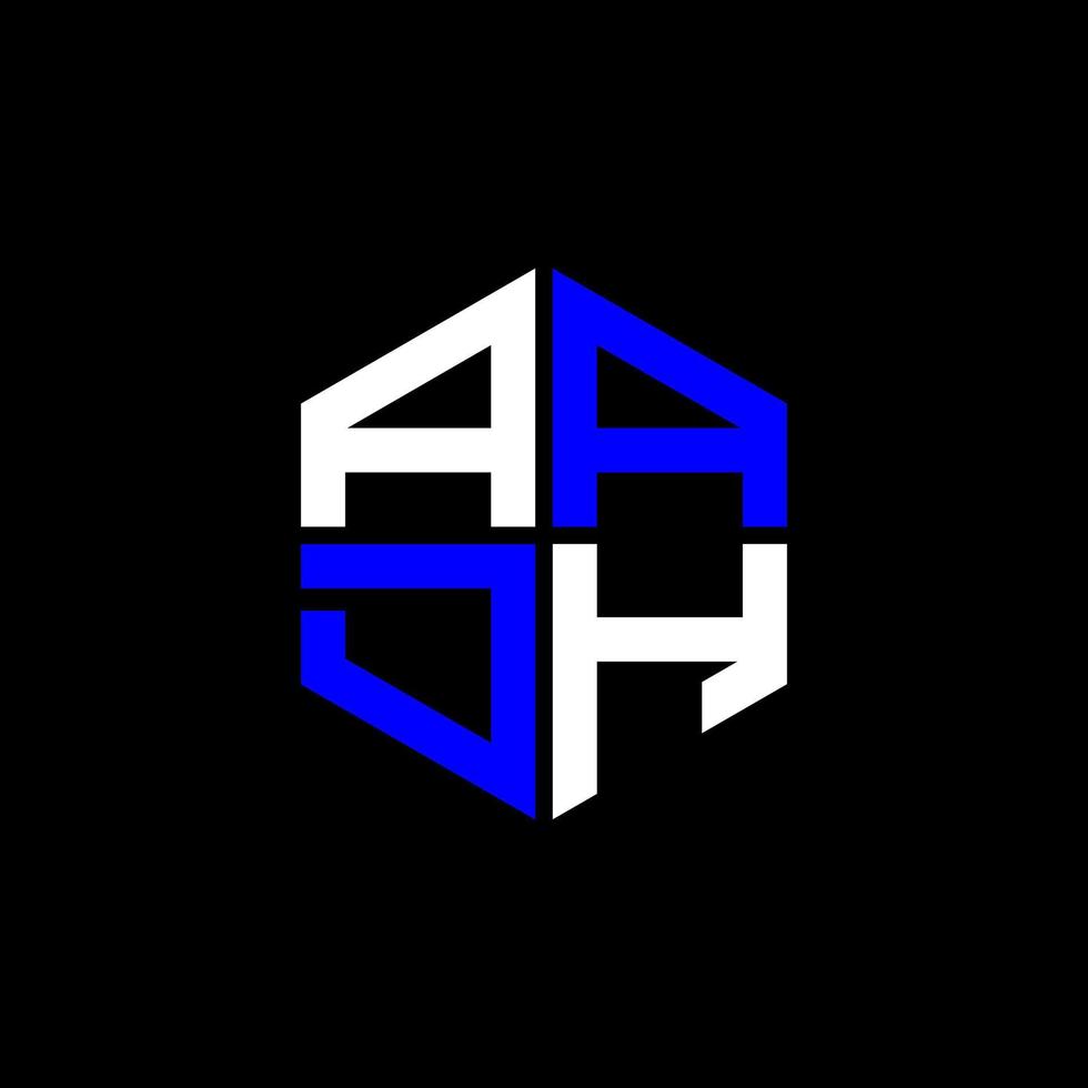 aadh brev logotyp kreativ design med vektor grafisk, aadh enkel och modern logotyp.