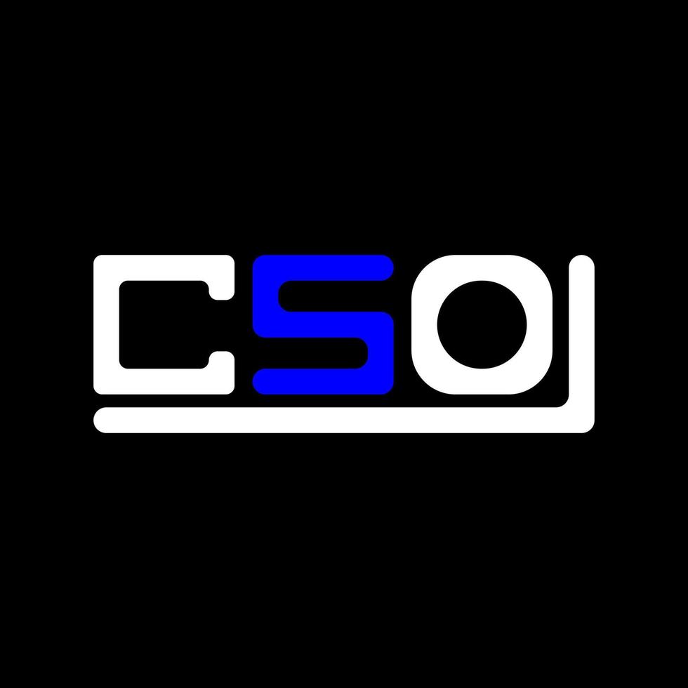 cso Brief Logo kreativ Design mit Vektor Grafik, cso einfach und modern Logo.