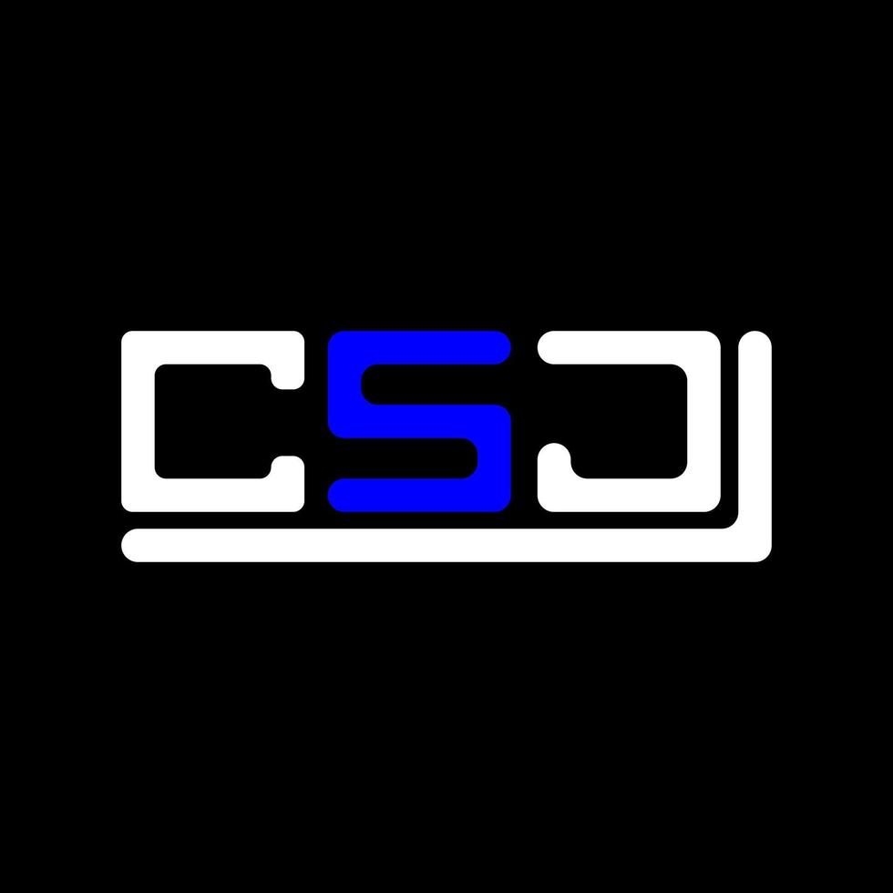 csj Brief Logo kreativ Design mit Vektor Grafik, csj einfach und modern Logo.