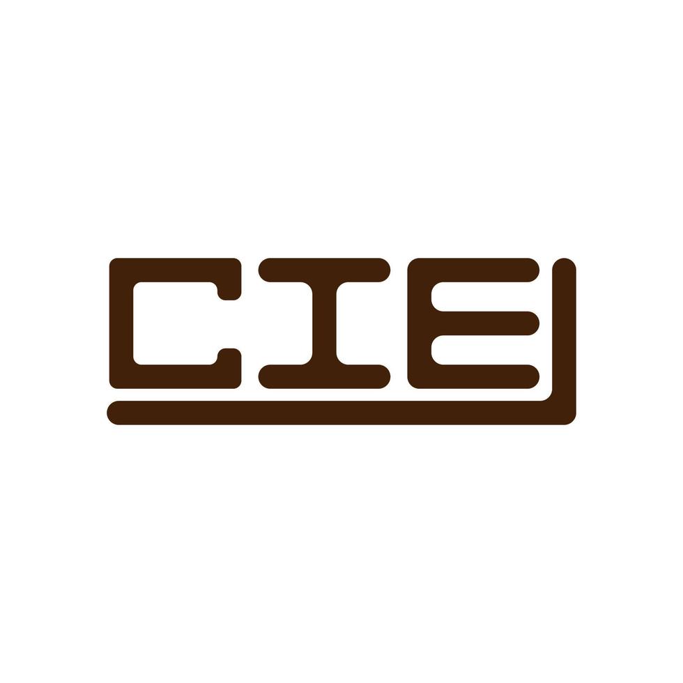 cie Brief Logo kreativ Design mit Vektor Grafik, cie einfach und modern Logo.