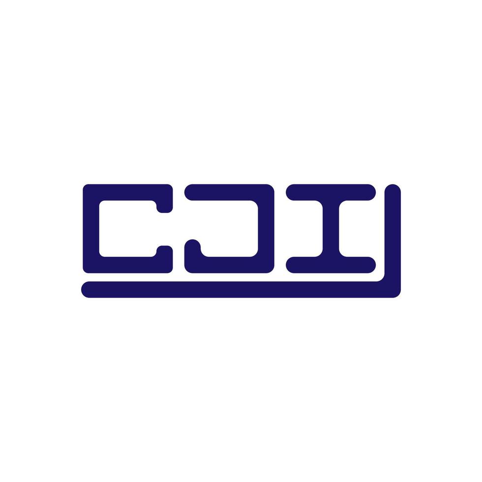 cji Brief Logo kreativ Design mit Vektor Grafik, cji einfach und modern Logo.