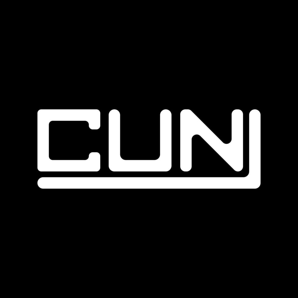 cun Brief Logo kreativ Design mit Vektor Grafik, cun einfach und modern Logo.