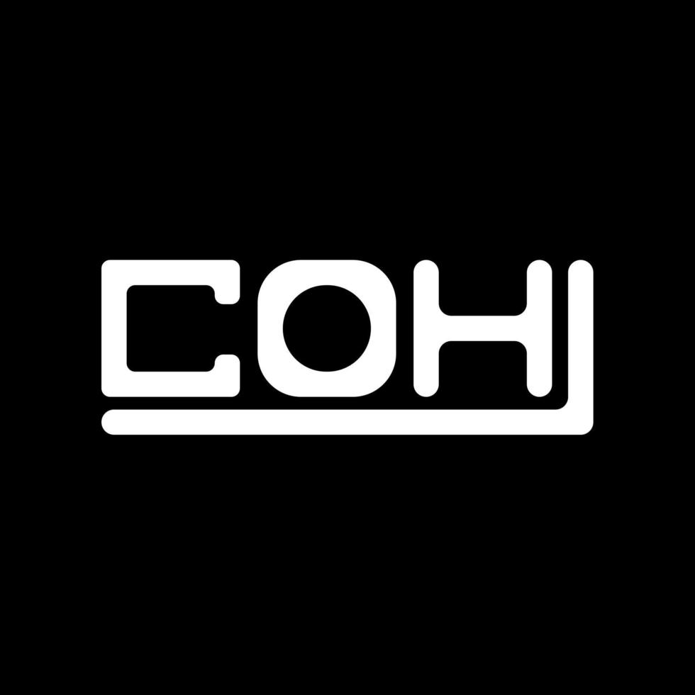coh brev logotyp kreativ design med vektor grafisk, coh enkel och modern logotyp.
