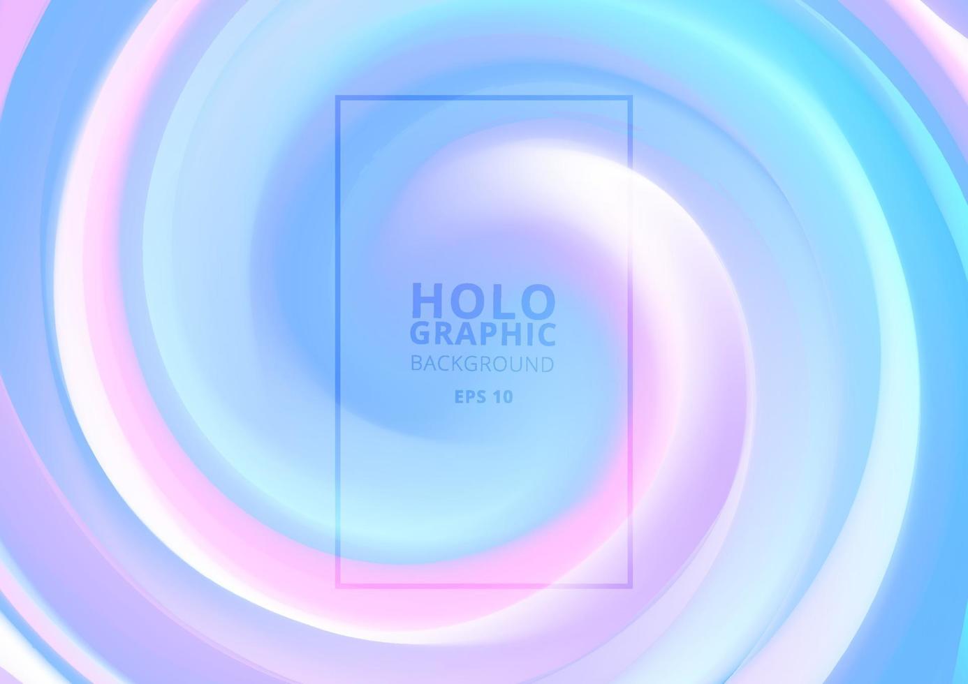 abstrakter holographischer Pastell- und Neonfarbdesignhintergrund. vektor