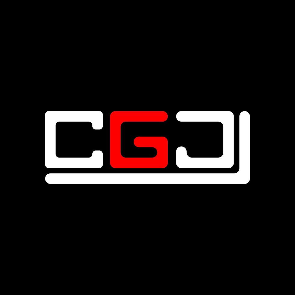 cgj Brief Logo kreativ Design mit Vektor Grafik, cgj einfach und modern Logo.