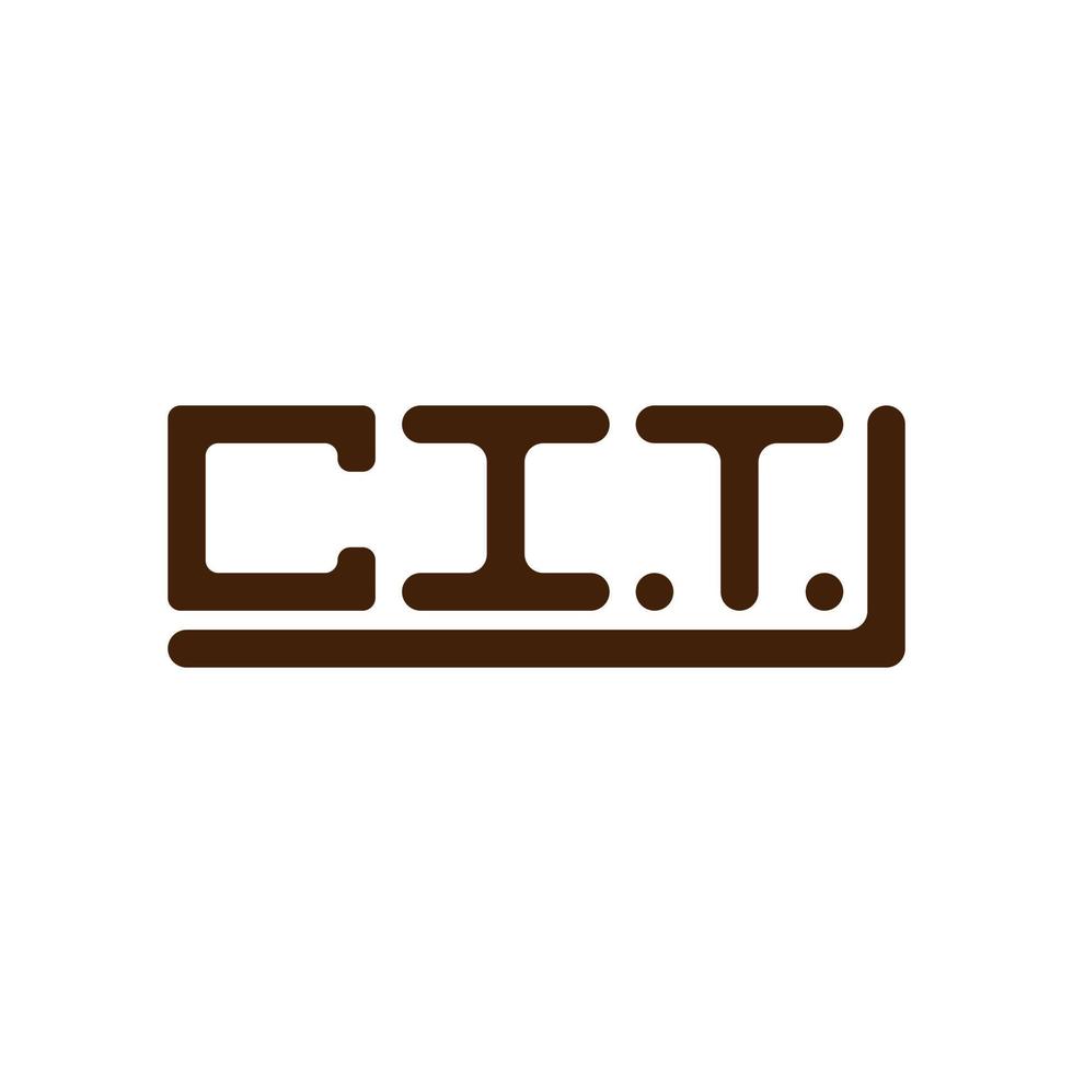 cit Brief Logo kreativ Design mit Vektor Grafik, cit einfach und modern Logo.