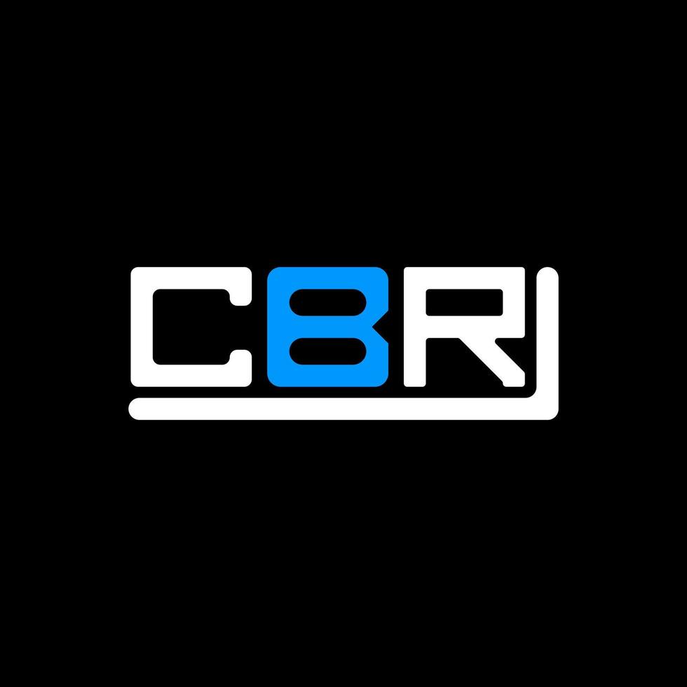 cbr Brief Logo kreativ Design mit Vektor Grafik, cbr einfach und modern Logo.