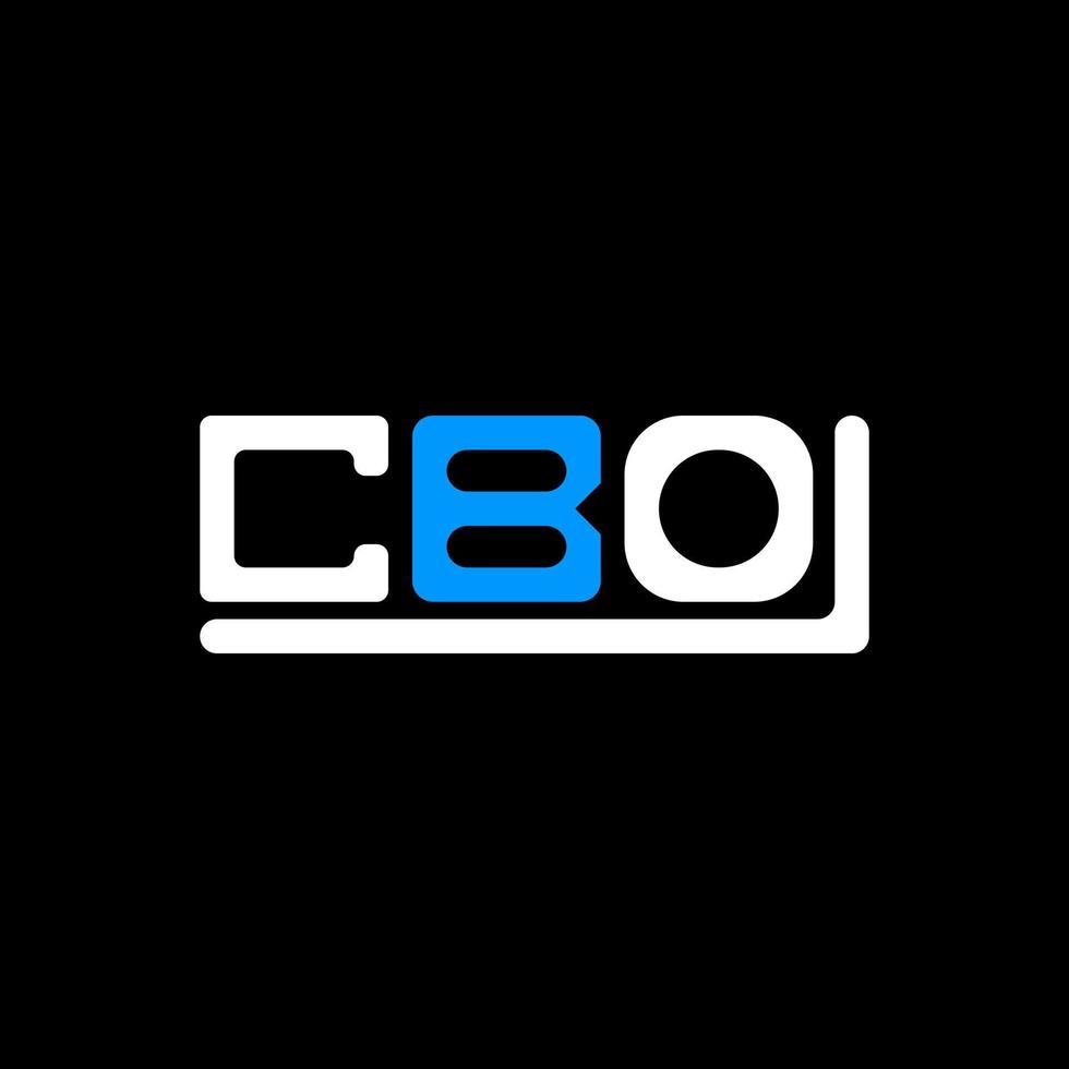 cbo brev logotyp kreativ design med vektor grafisk, cbo enkel och modern logotyp.