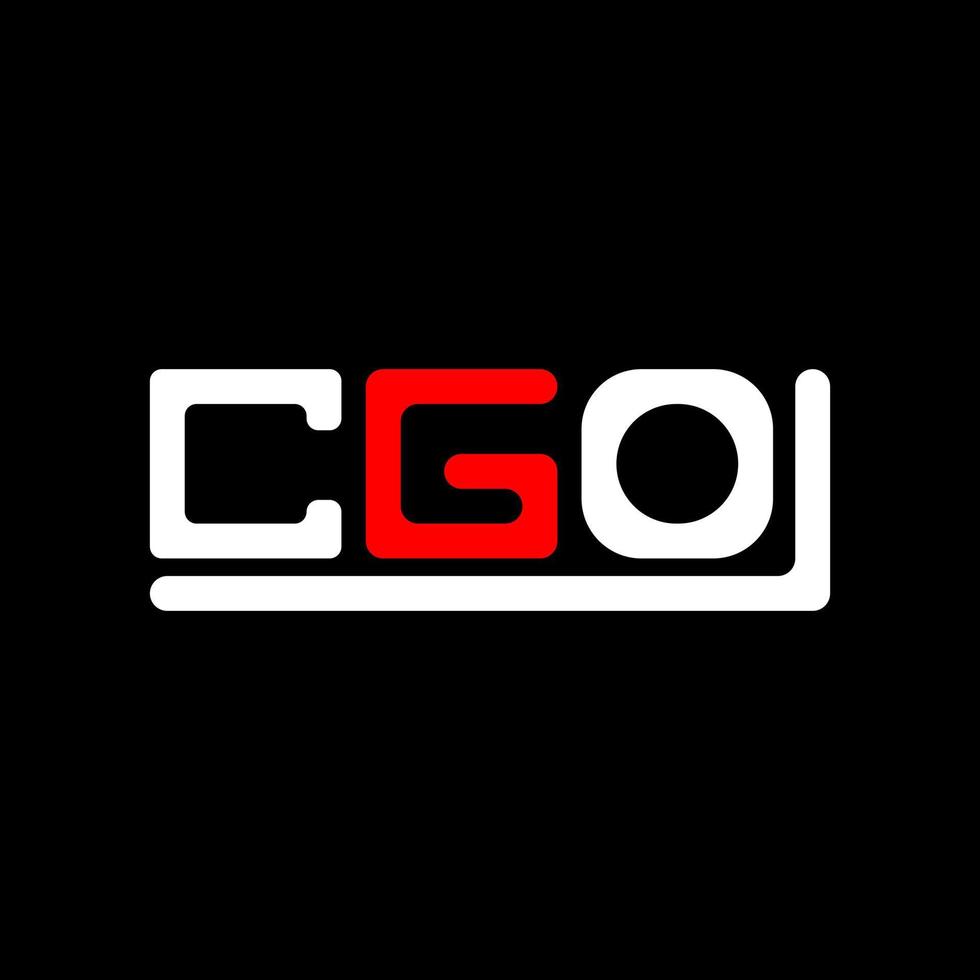 cgo Brief Logo kreativ Design mit Vektor Grafik, cgo einfach und modern Logo.